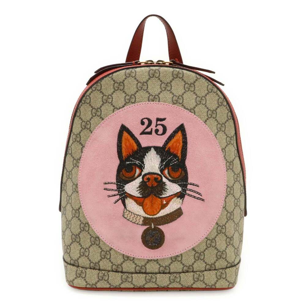 GUCCI Cream Leather Backpack - Picture 2 of 10